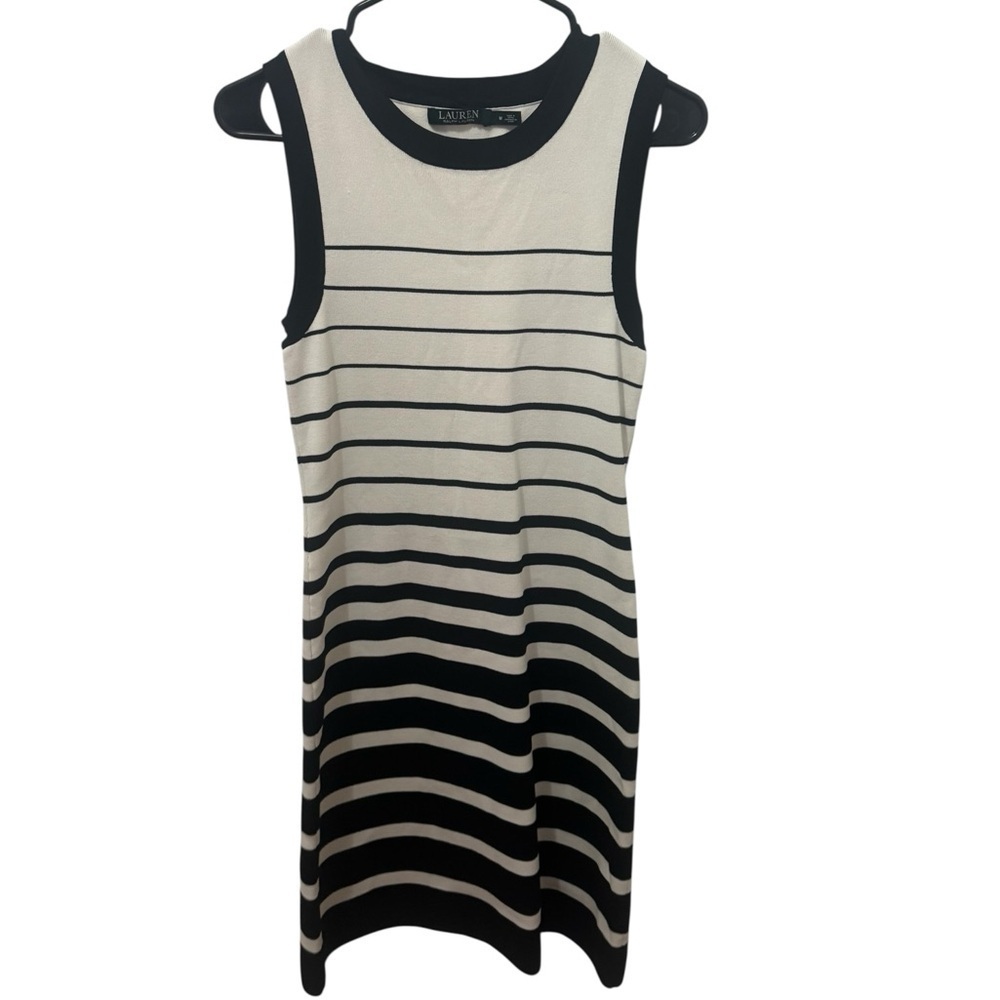 Lauren Ralph Lauren striped bodycon Dress Size Medium